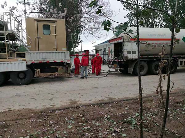 360K液氮泵施工现场