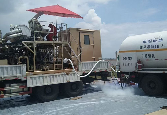 液氮泵施工现场